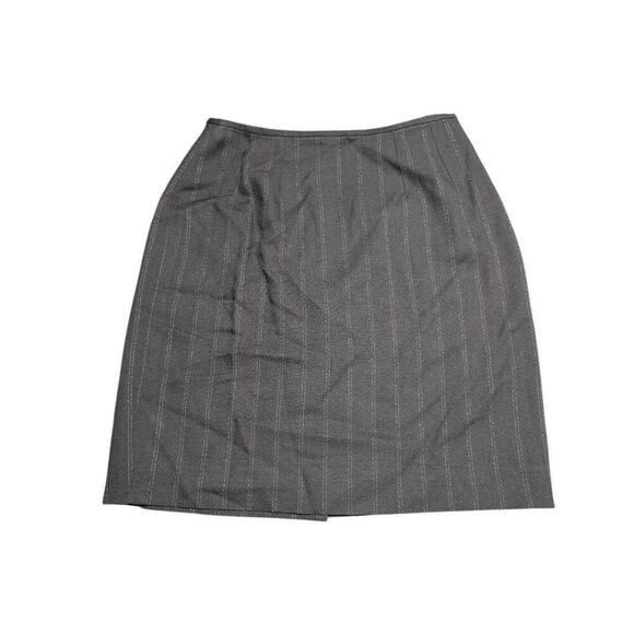 Tahari Skirt Gray Striped Classic Career Straight Pencil Women's Size 4 - Picture 1 of 5